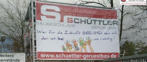 XXL-Digitaldruck Grossformatdruck - Banner - Werbebanner - Gerüstbanner - Mesh von SCHUSTER WERBETECHNIK, Nürnberg